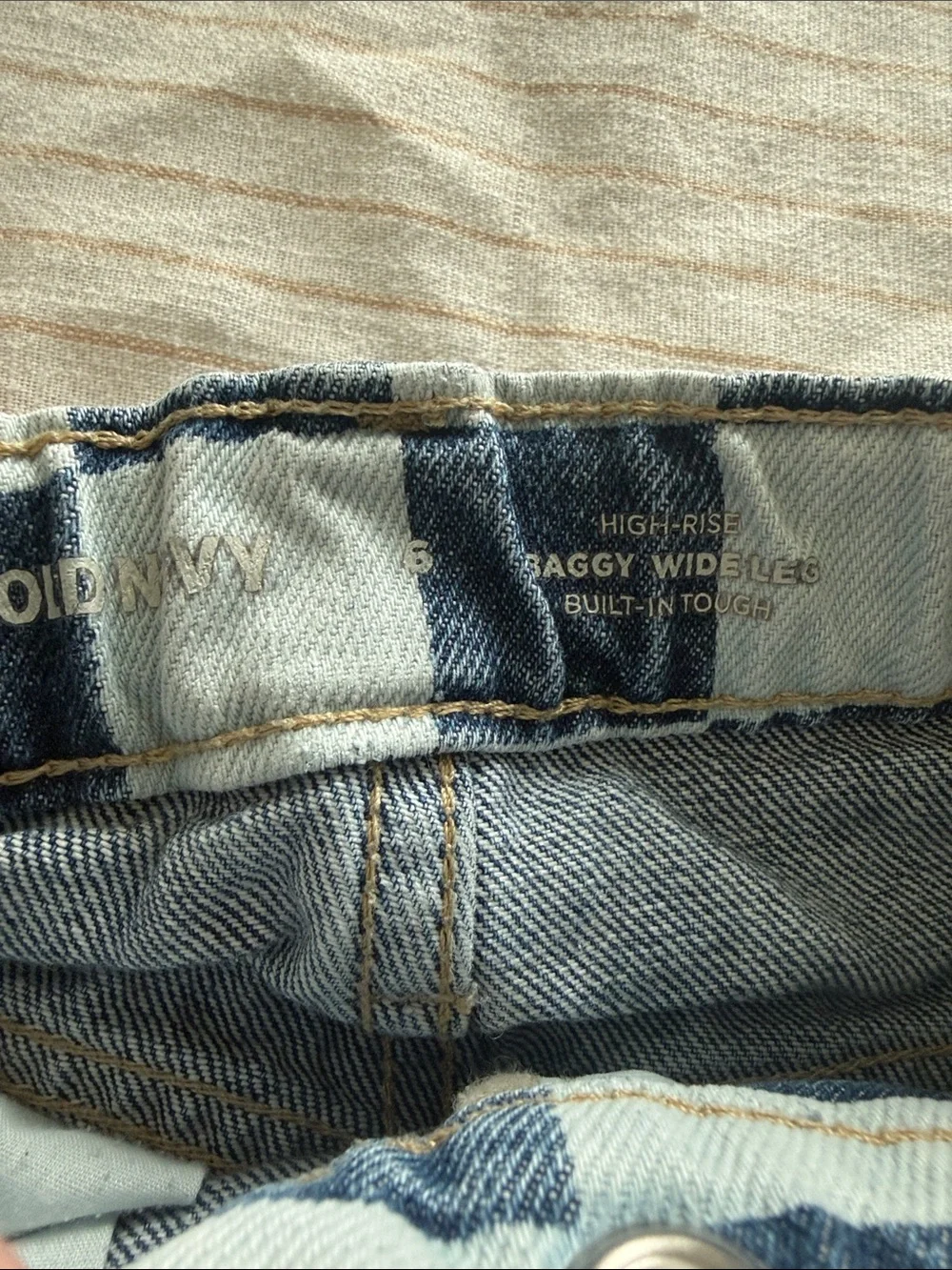 Checkered Denim Jeans Old Navy